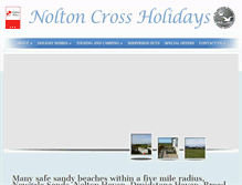 Tablet Screenshot of noltoncross-holidays.co.uk